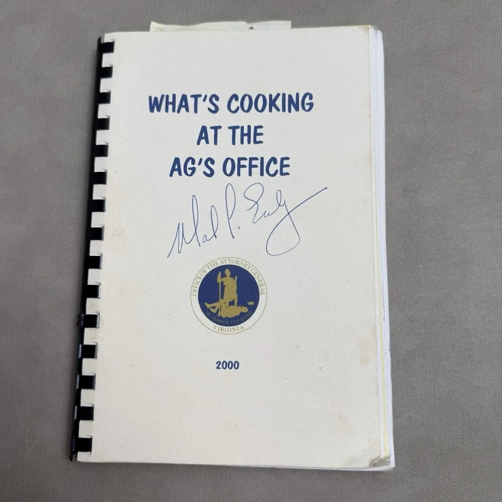 What's Cooking at The AG's Office Virginias Attorney‎ General Earley SIGNED 2000